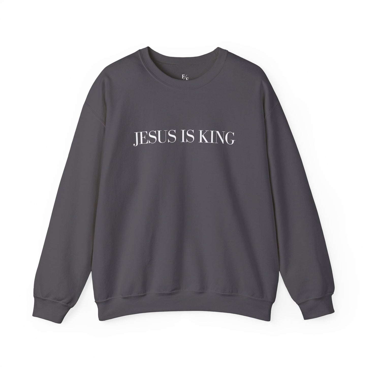 JESUS IS KING Relaxed Crewneck