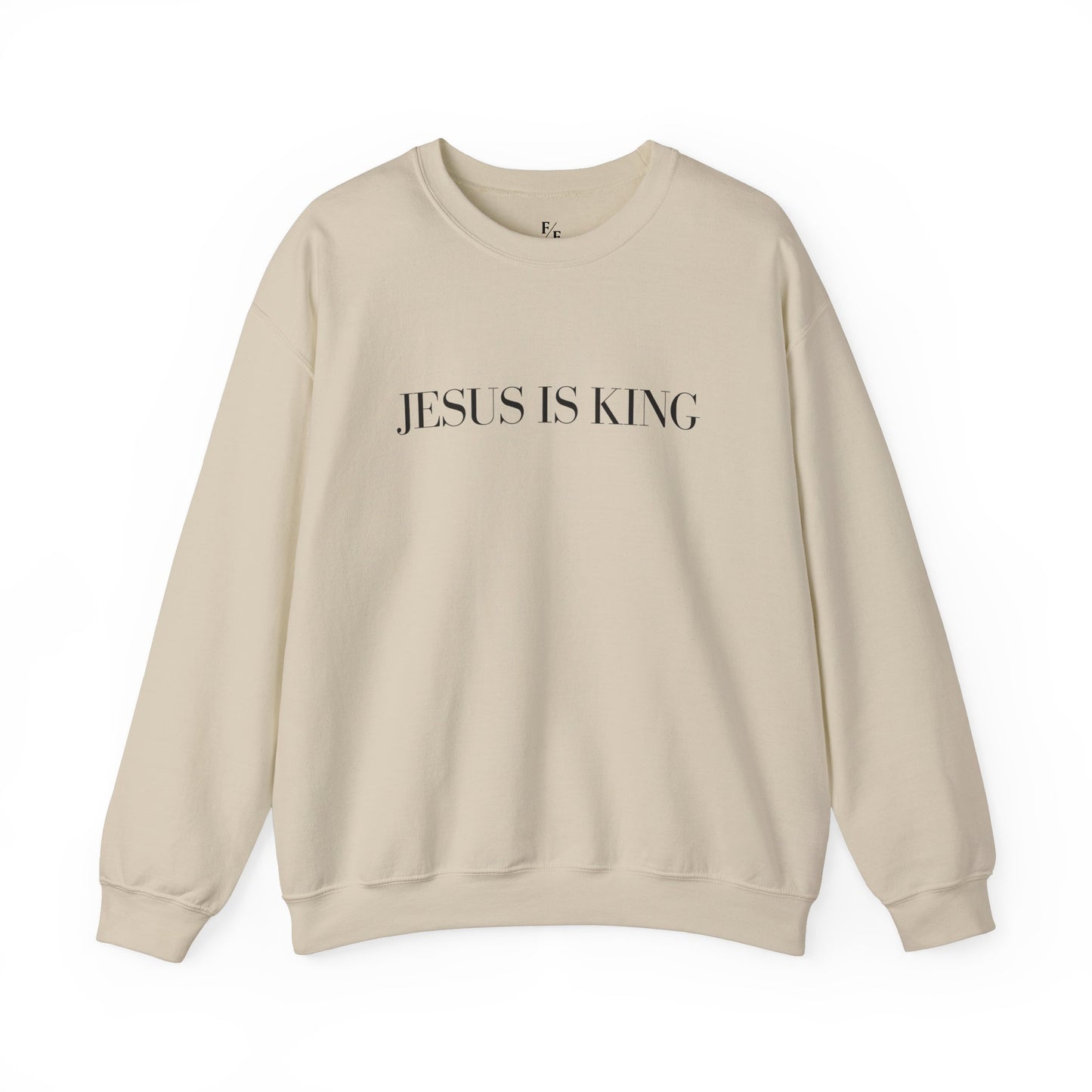 JESUS IS KING Relaxed Crewneck