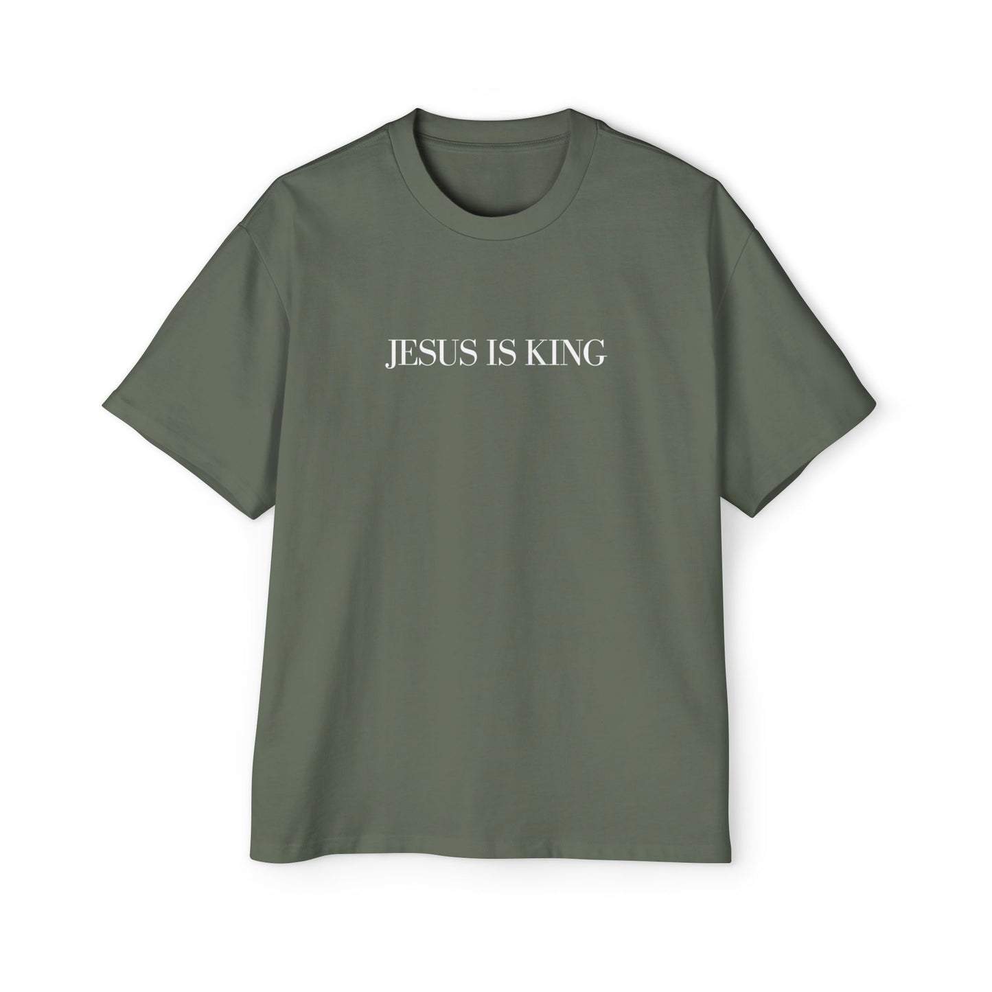 JESUS IS KING Heavy Oversized Tee