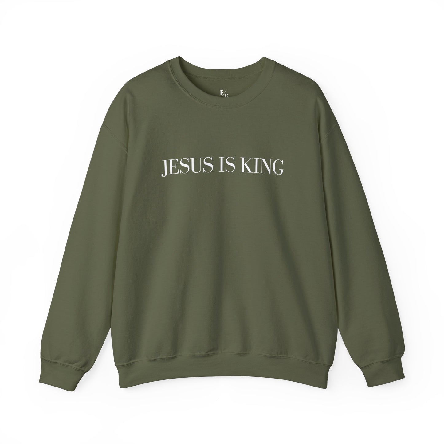 JESUS IS KING Relaxed Crewneck